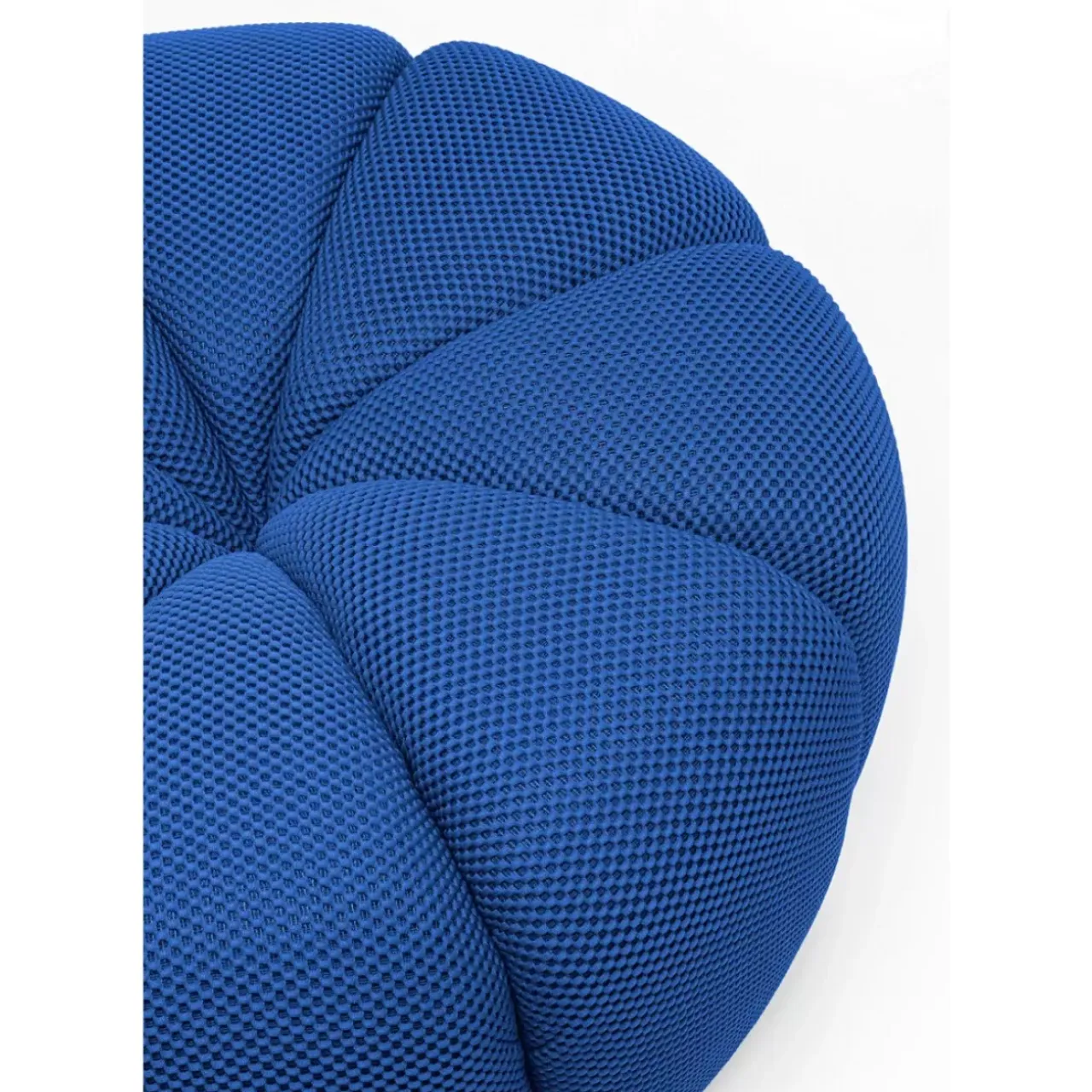 Sitzbänke-KARE Design Hocker Peppo Lounge Blau O80Cm