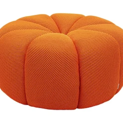 Sitzbänke-KARE Design Hocker Peppo Lounge Orange O80Cm