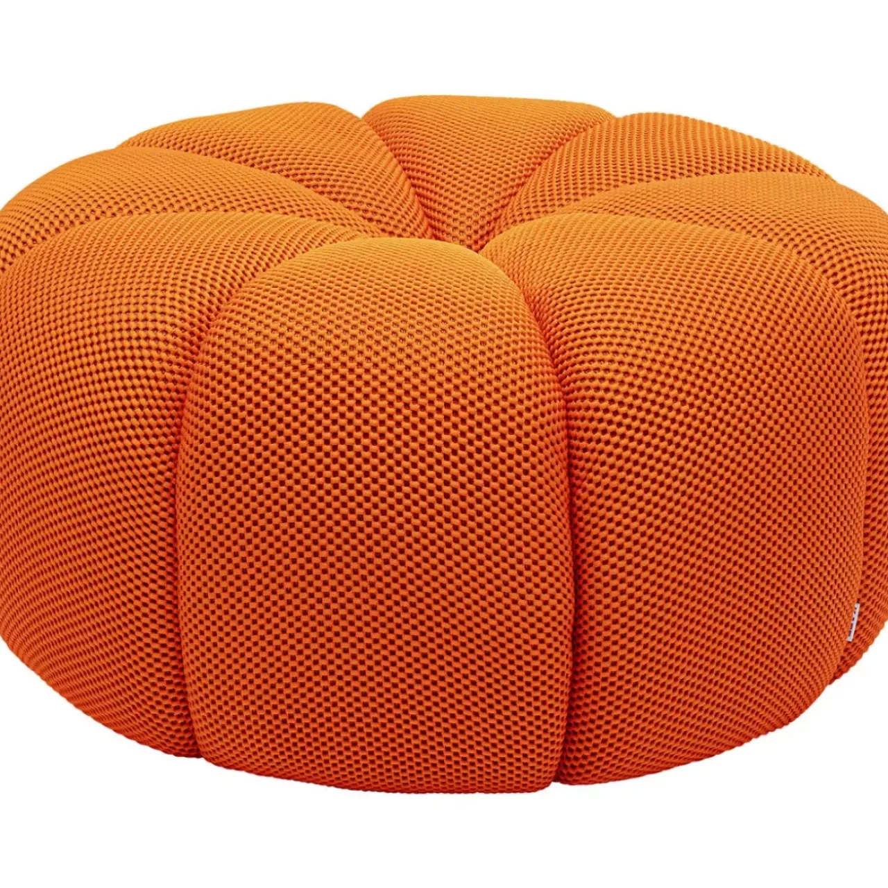 Sitzbänke-KARE Design Hocker Peppo Lounge Orange O80Cm