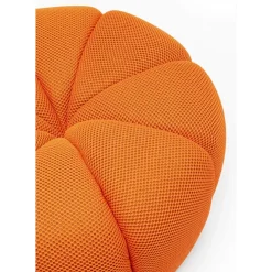 Sitzbänke-KARE Design Hocker Peppo Lounge Orange O80Cm