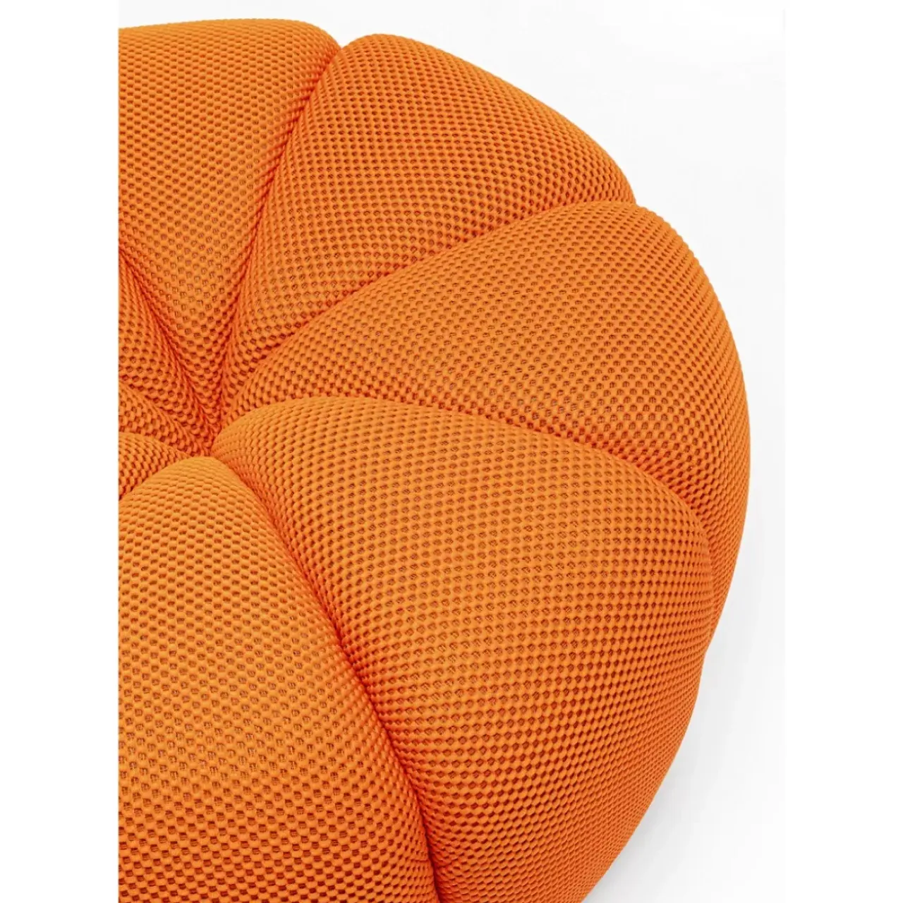 Sitzbänke-KARE Design Hocker Peppo Lounge Orange O80Cm