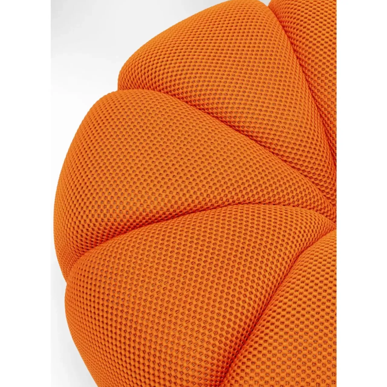 Sitzbänke-KARE Design Hocker Peppo Lounge Orange O80Cm