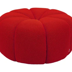 Sitzbänke-KARE Design Hocker Peppo Lounge Rot O80Cm