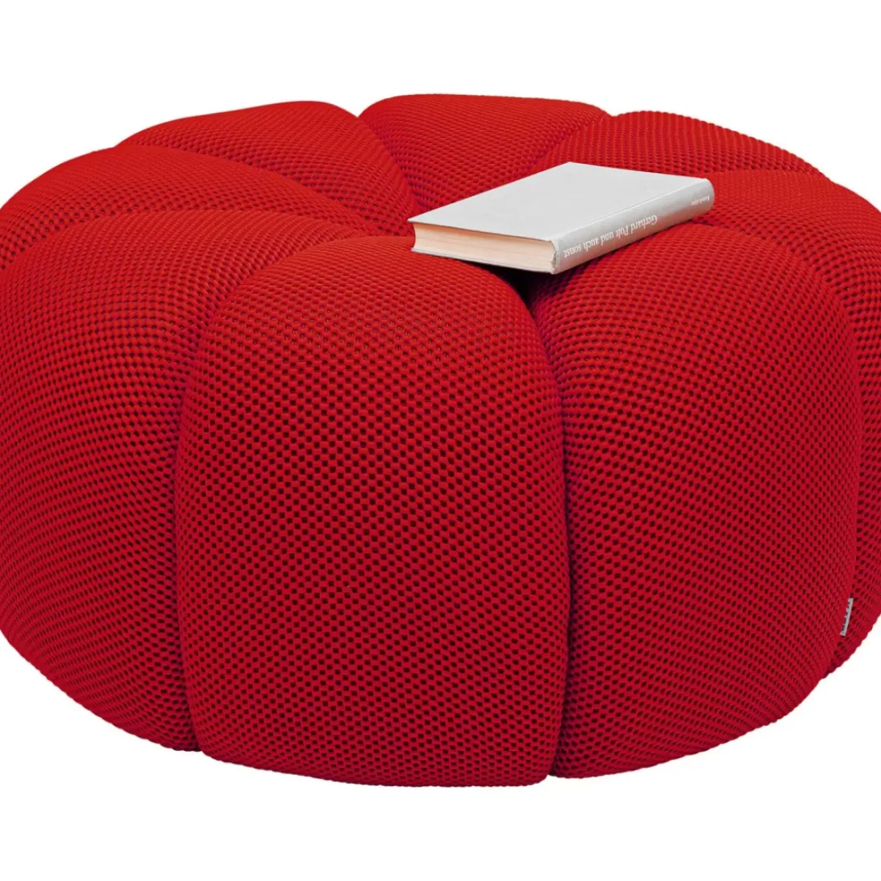 Sitzbänke-KARE Design Hocker Peppo Lounge Rot O80Cm