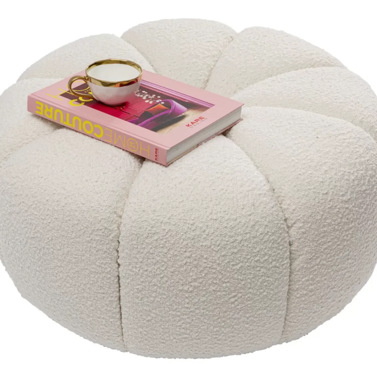Sitzbänke-KARE Design Hocker Peppo Lounge Weis O76Cm