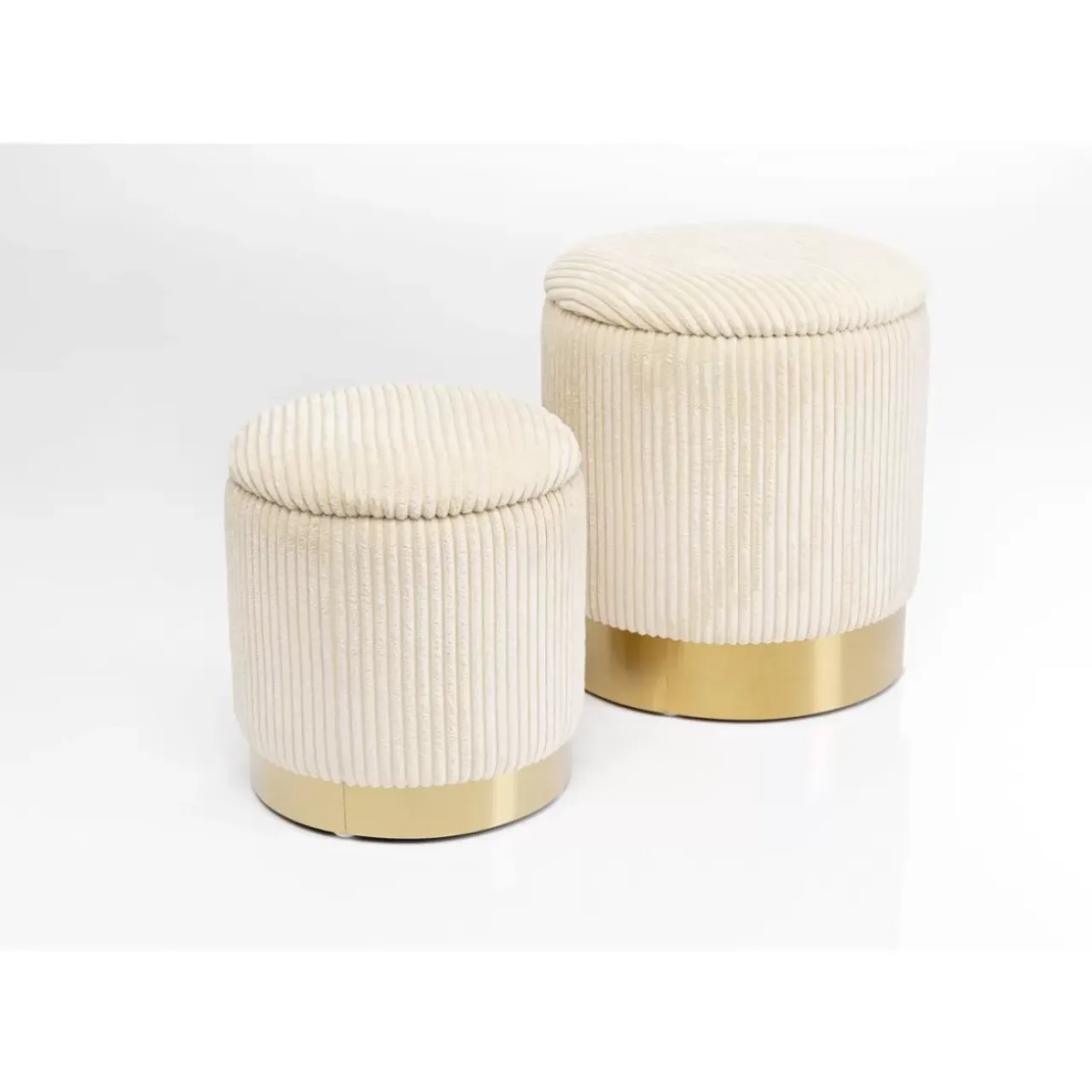 Sitzbänke-KARE Design Hocker Plush (2/Set)
