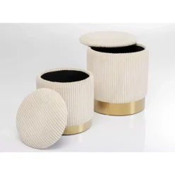 Sitzbänke-KARE Design Hocker Plush (2/Set)