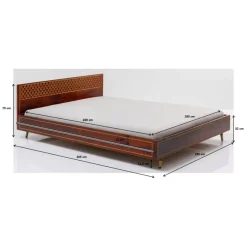 Betten-KARE Design Holzbett Muskat 180X200