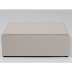 Sitzbänke-KARE Design Infinity Hocker Elements Creme 50X100Cm