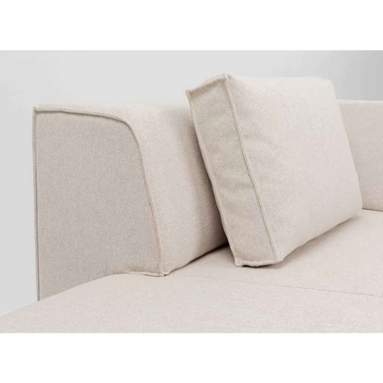 Sofas & Couches-KARE Design Infinity Ottomane Elements Creme Links 182Cm