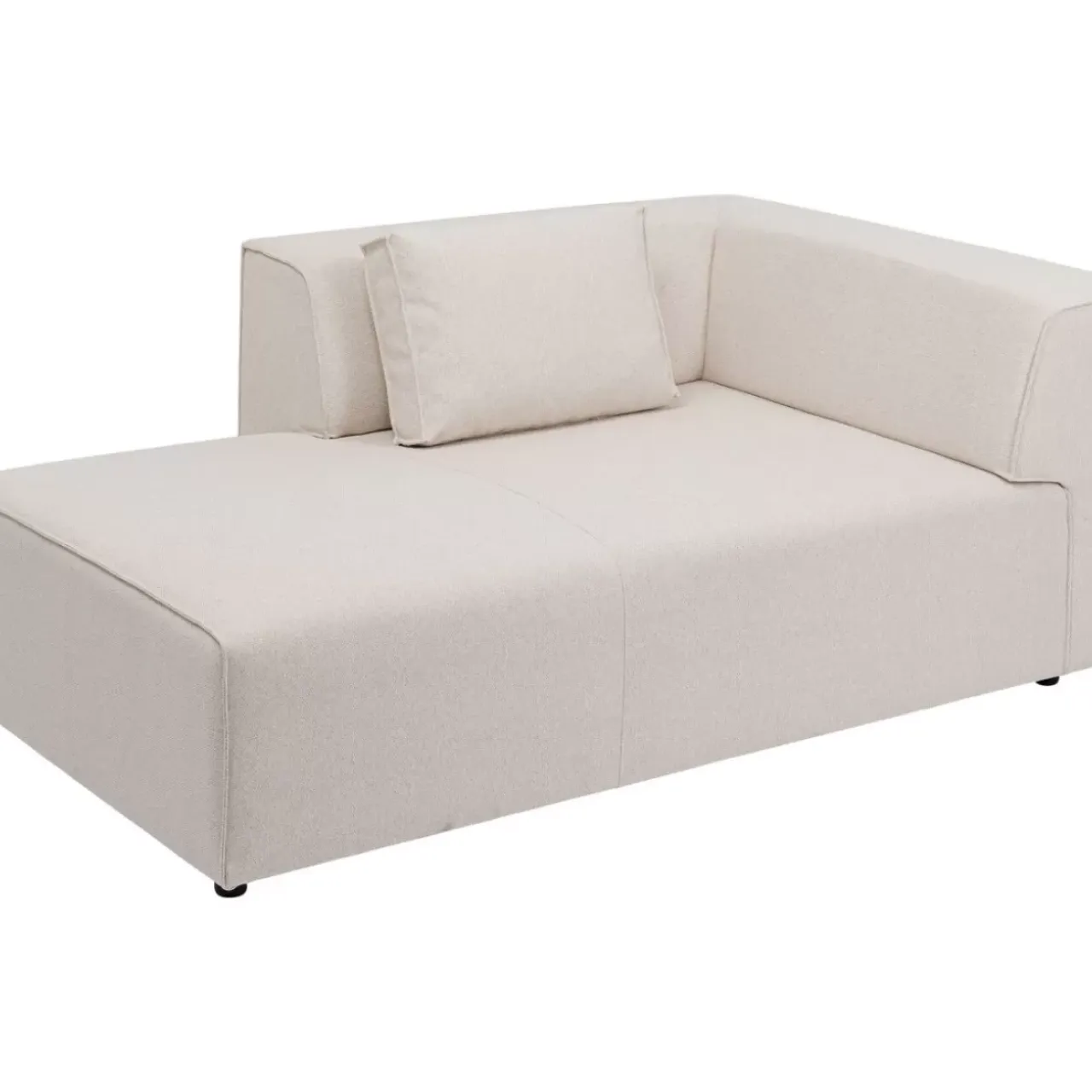 Sofas & Couches-KARE Design Infinity Ottomane Elements Creme Links 182Cm
