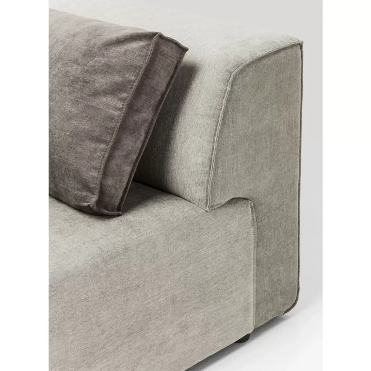 Sofas & Couches-KARE Design Infinity Ottomane Elements Grau Rechts