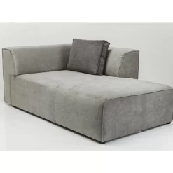 Sofas & Couches-KARE Design Infinity Ottomane Elements Grau Rechts