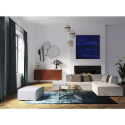 Sofas & Couches-KARE Design Infinity Ottomane Elements Grau Rechts