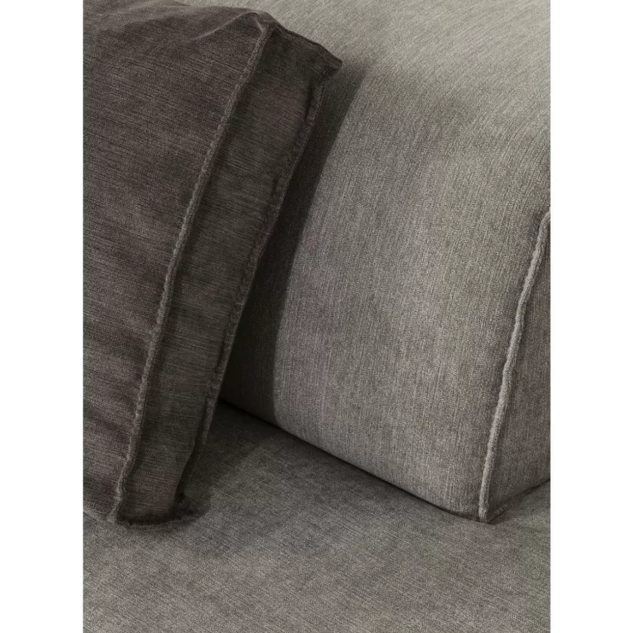 Sofas & Couches-KARE Design Infinity Ottomane Semi Elements Grau Links