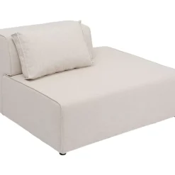 Sofas & Couches-KARE Design Infinity Ottomane Semi Elements Creme Rechts 120Cm