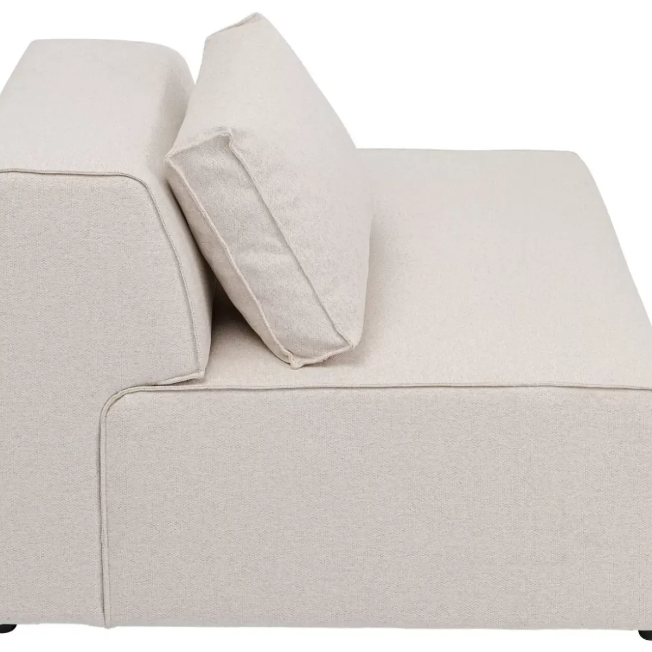 Sofas & Couches-KARE Design Infinity Ottomane Semi Elements Creme Rechts 120Cm