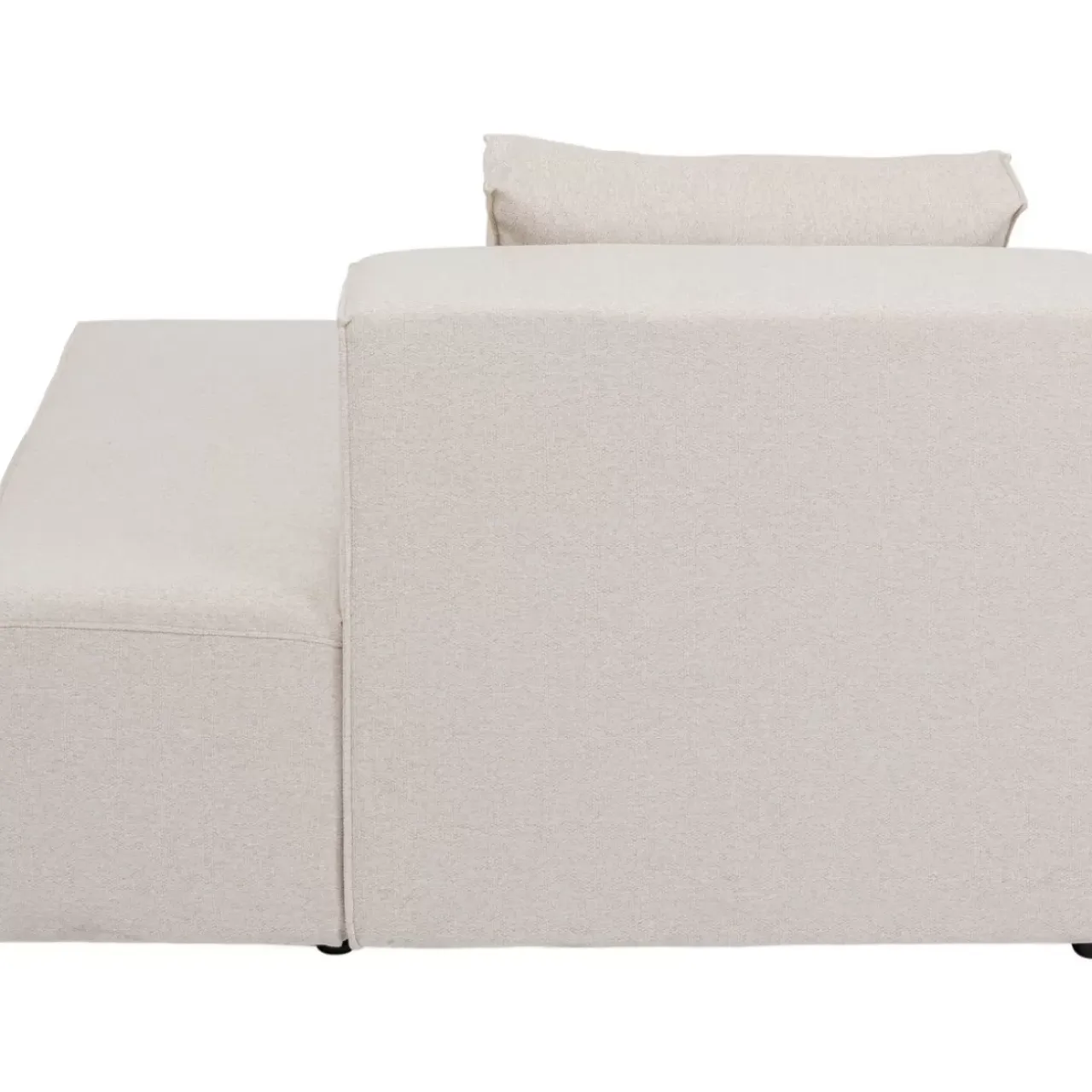 Sofas & Couches-KARE Design Infinity Ottomane Semi Elements Creme Rechts 120Cm
