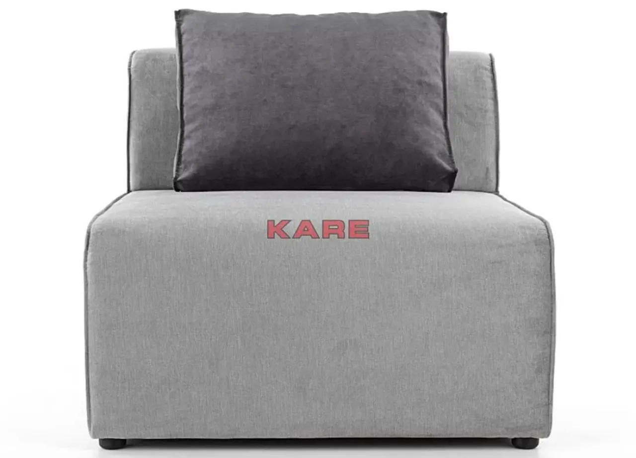 Sofas & Couches-KARE Design Infinity 2-Sitzer 80 Elements Grau