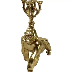 Kerzenständer & Laternen-KARE Design Kerzenleuchter G Gold