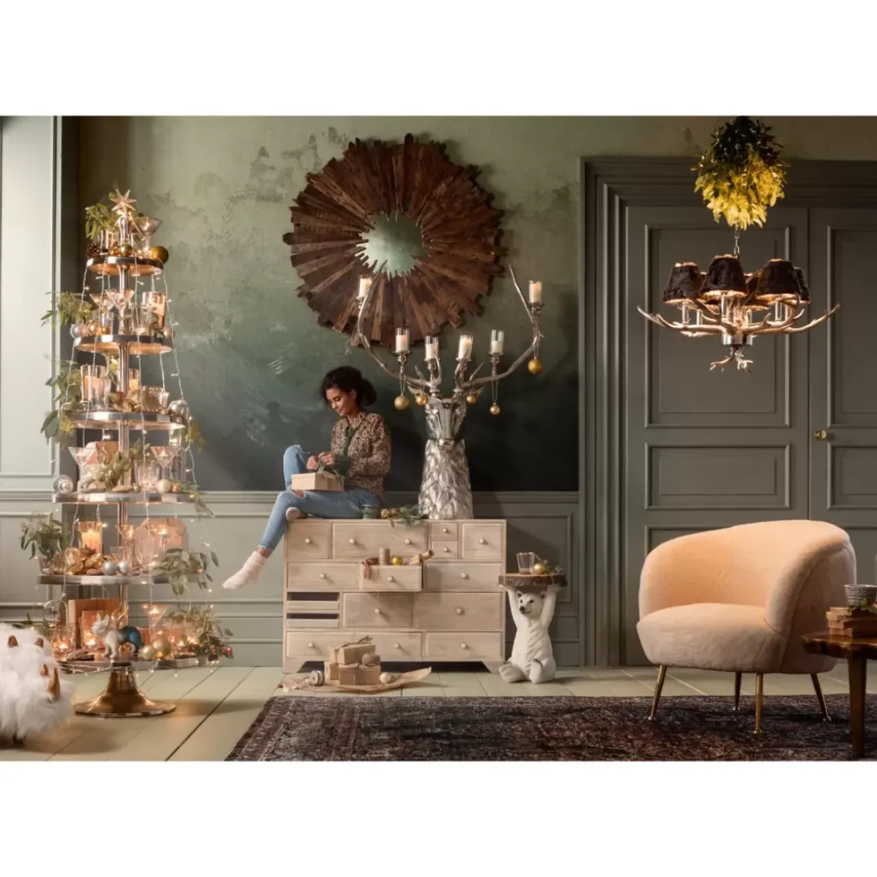 Kerzenständer & Laternen-KARE Design Kerzenleuchter Reindeer
