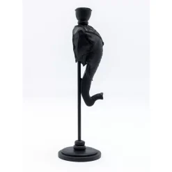 Kerzenständer & Laternen-KARE Design Kerzenständer Elephant Head Schwarz 36Cm