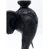 Kerzenständer & Laternen-KARE Design Kerzenständer Elephant Head Schwarz 49Cm