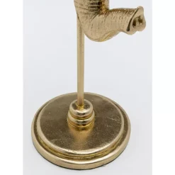 Kerzenständer & Laternen-KARE Design Kerzenständer Elephant Head Gold 49Cm
