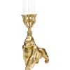 Kerzenständer & Laternen-KARE Design Kerzenständer Gorilla Gold