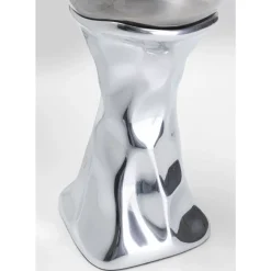 Kerzenständer & Laternen-KARE Design Kerzenständer Jade Silber 33Cm