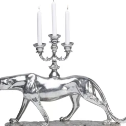 Kerzenständer & Laternen-KARE Design Kerzenständer Leopard