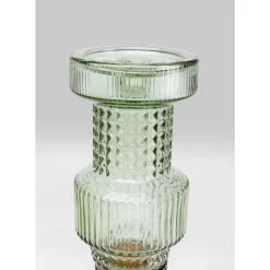 Kerzenständer & Laternen-KARE Design Kerzenständer Marvelous Duo Grun Braun 49Cm