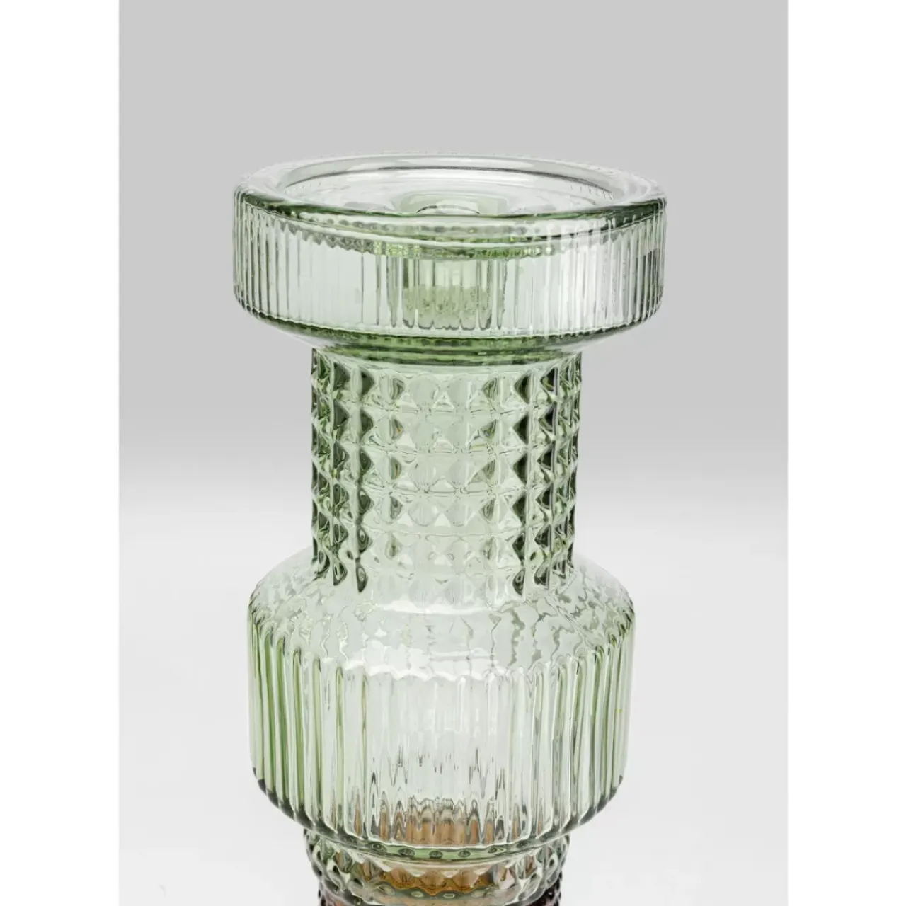 Kerzenständer & Laternen-KARE Design Kerzenständer Marvelous Duo Grun Braun 49Cm