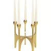 Kerzenständer & Laternen-KARE Design Kerzenständer Stacky Gold 31Cm