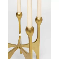 Kerzenständer & Laternen-KARE Design Kerzenständer Stacky Gold 31Cm