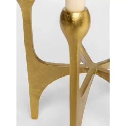 Kerzenständer & Laternen-KARE Design Kerzenständer Stacky Gold 31Cm
