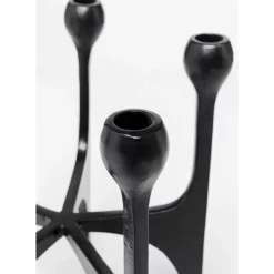 Kerzenständer & Laternen-KARE Design Kerzenständer Stacky Schwarz 31Cm