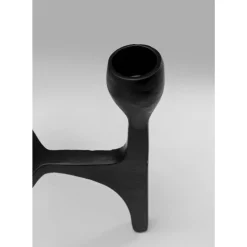 Kerzenständer & Laternen-KARE Design Kerzenständer Stacky Schwarz 15Cm