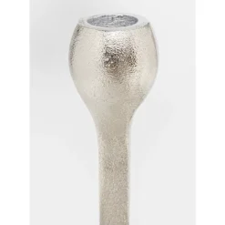 Kerzenständer & Laternen-KARE Design Kerzenständer Stacky Silber 31Cm