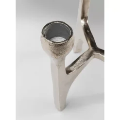 Kerzenständer & Laternen-KARE Design Kerzenständer Stacky Silber 15Cm