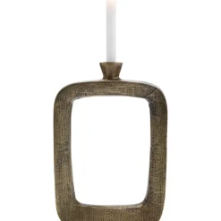 Kerzenständer & Laternen-KARE Design Kerzenständer Tanu Brass 40Cm