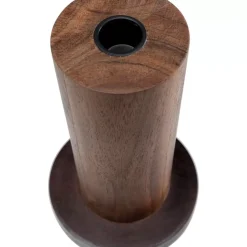 Kerzenständer & Laternen-KARE Design Kerzenständer Wood Zylinder 25Cm