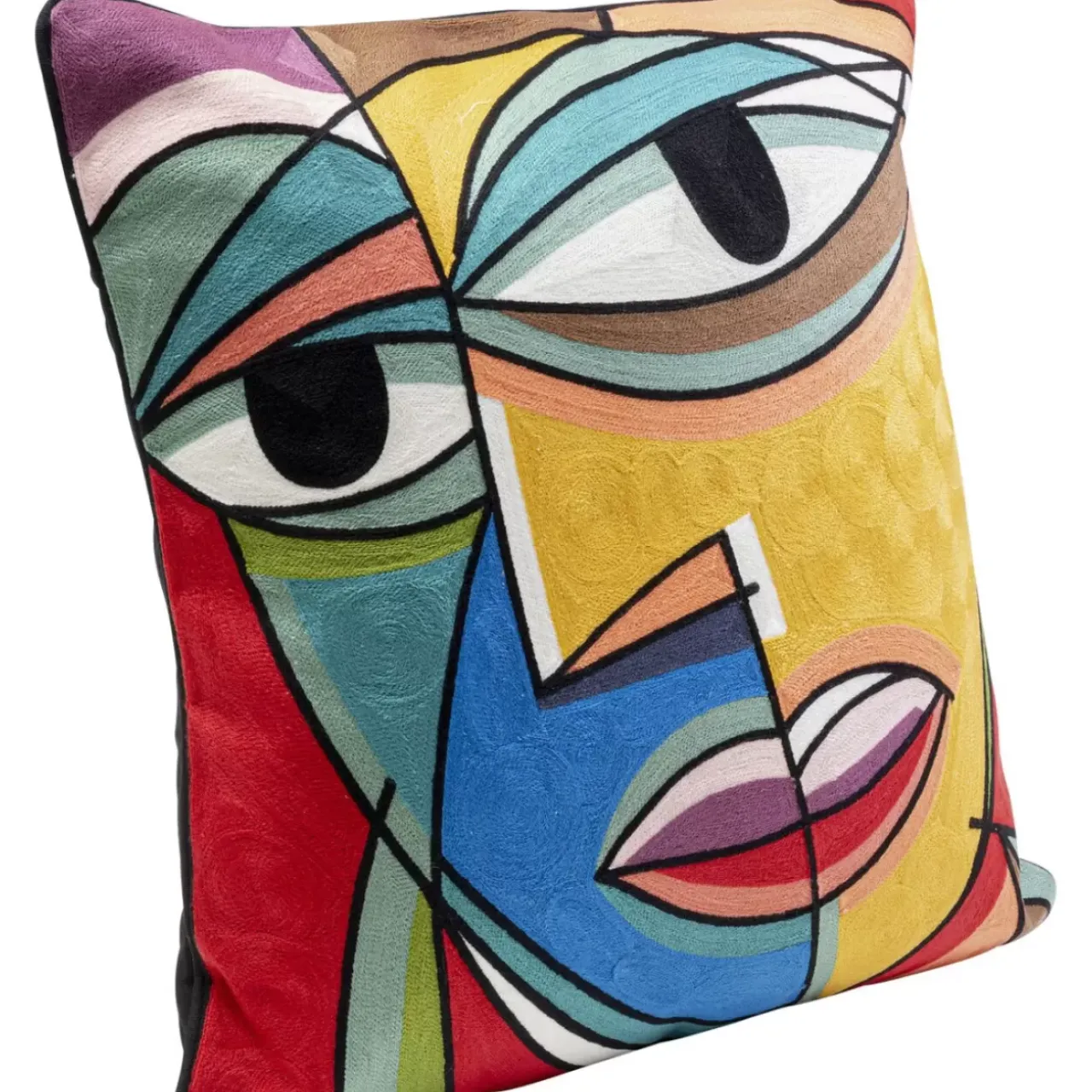 Kissen-KARE Design Kissen Faccia Arte Colore Left 50X50Cm