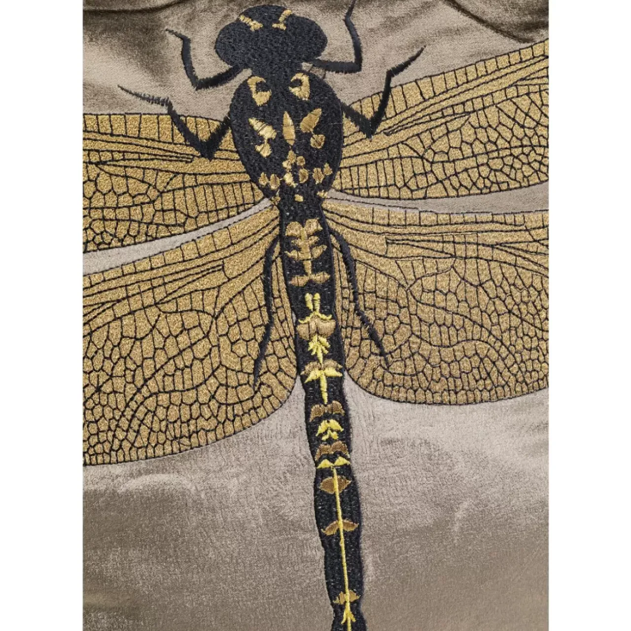 Kissen-KARE Design Kissen Glitter Dragonfly Braun 40X40Cm