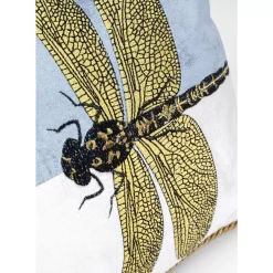 Kissen-KARE Design Kissen Glitter Dragonfly Weis 50X30Cm