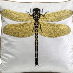Kissen-KARE Design Kissen Glitter Dragonfly Weis 40X40Cm