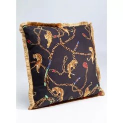 Kissen-KARE Design Kissen Tiger Chain Schwarz 45X45Cm