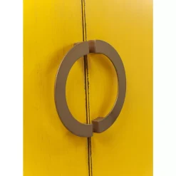 Regale-KARE Design Kleiderschrank Disk Yellow
