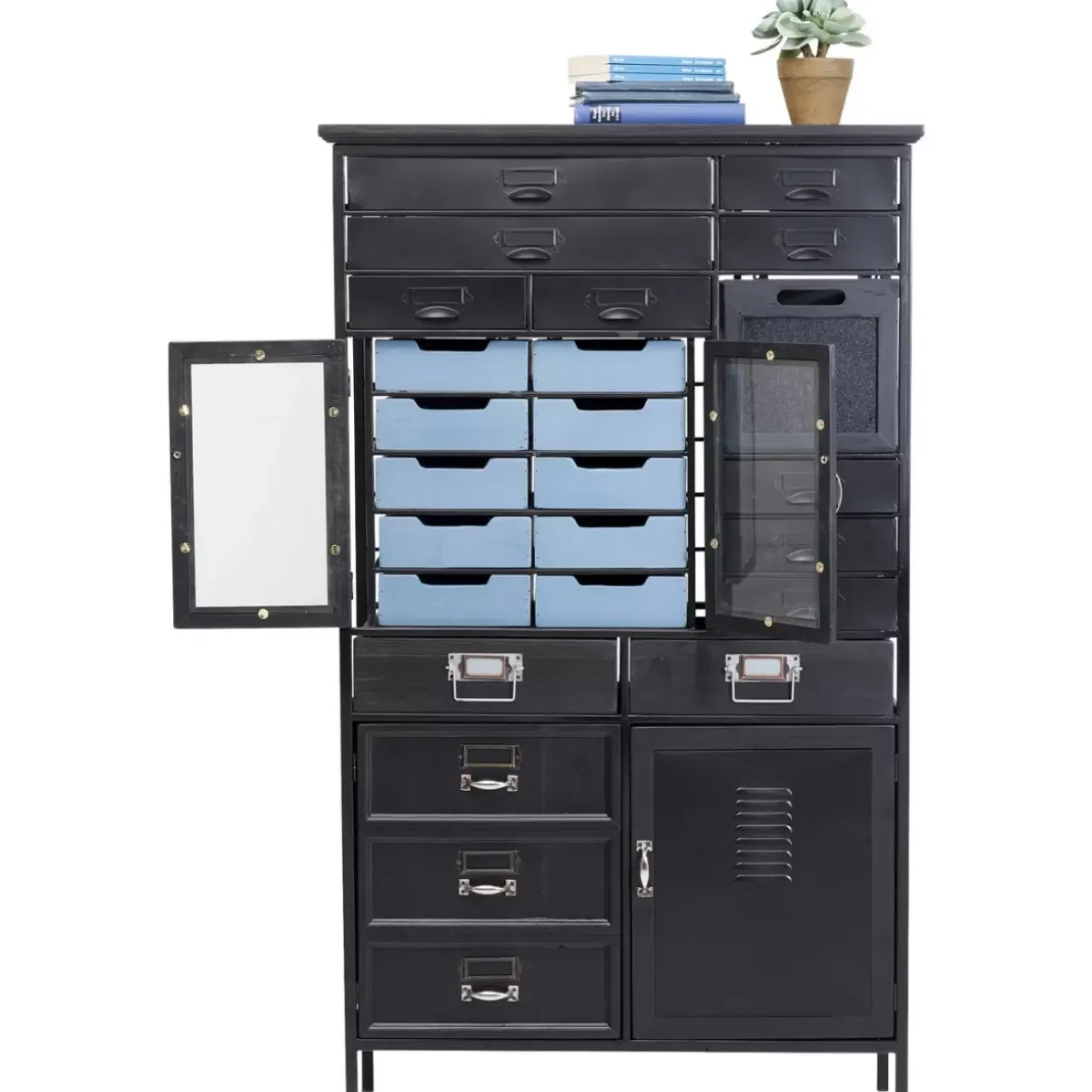 Kommoden & Sideboards-KARE Design Kommode Art Factory Schwarz