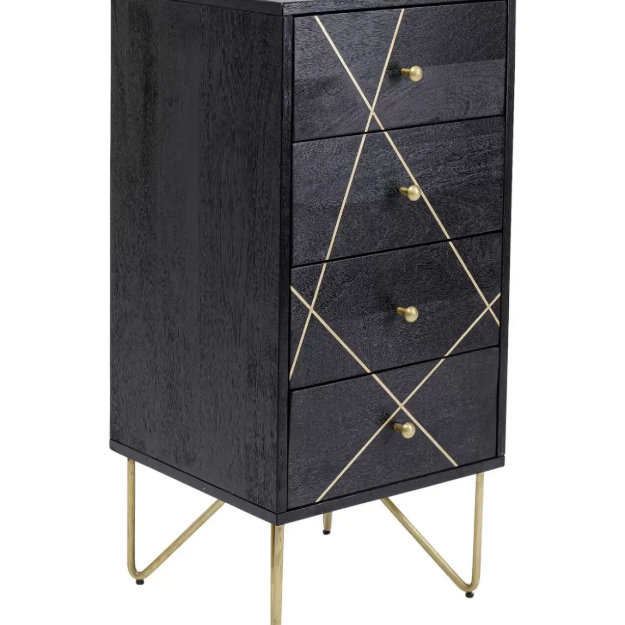 Kommoden & Sideboards-KARE Design Kommode Gold Vein 4 Schube 40X88Cm